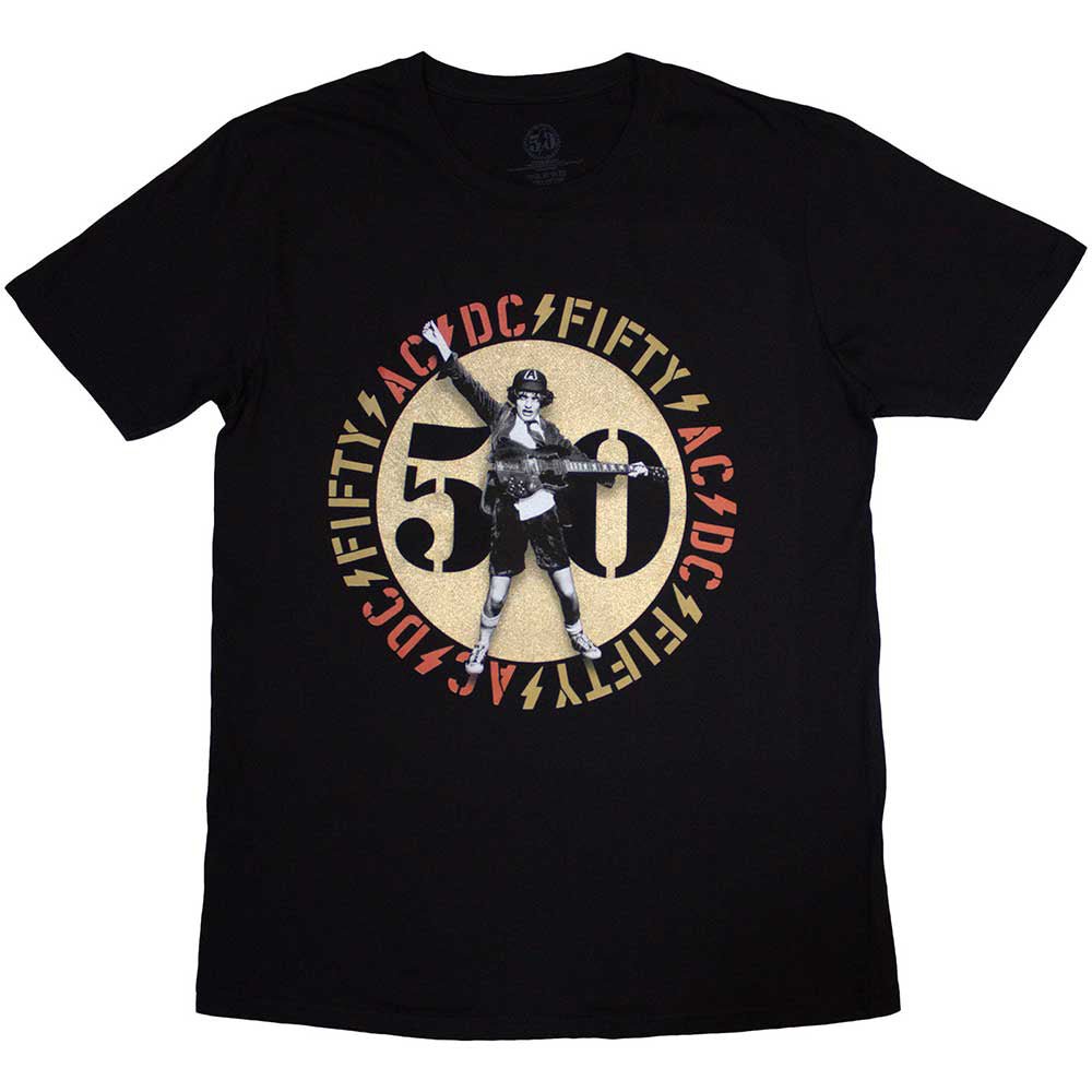 AC/DC エーシーディーシー (Back in Black 45周年 ) - Gold Emblem / Tシャツ / メンズ - PGS